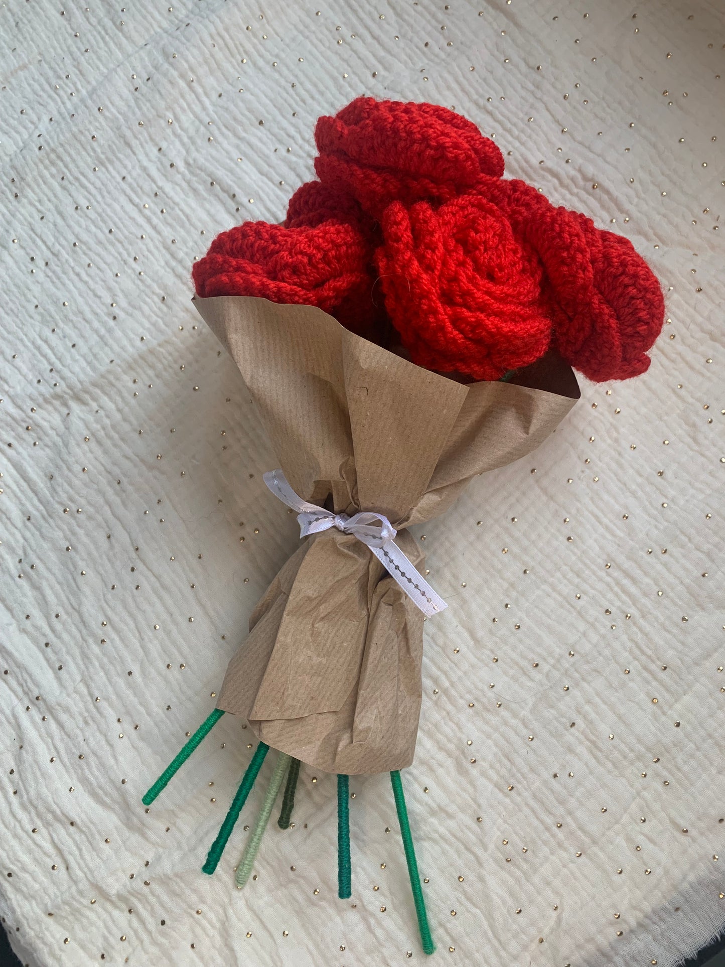 Bouquet de fleurs crochet