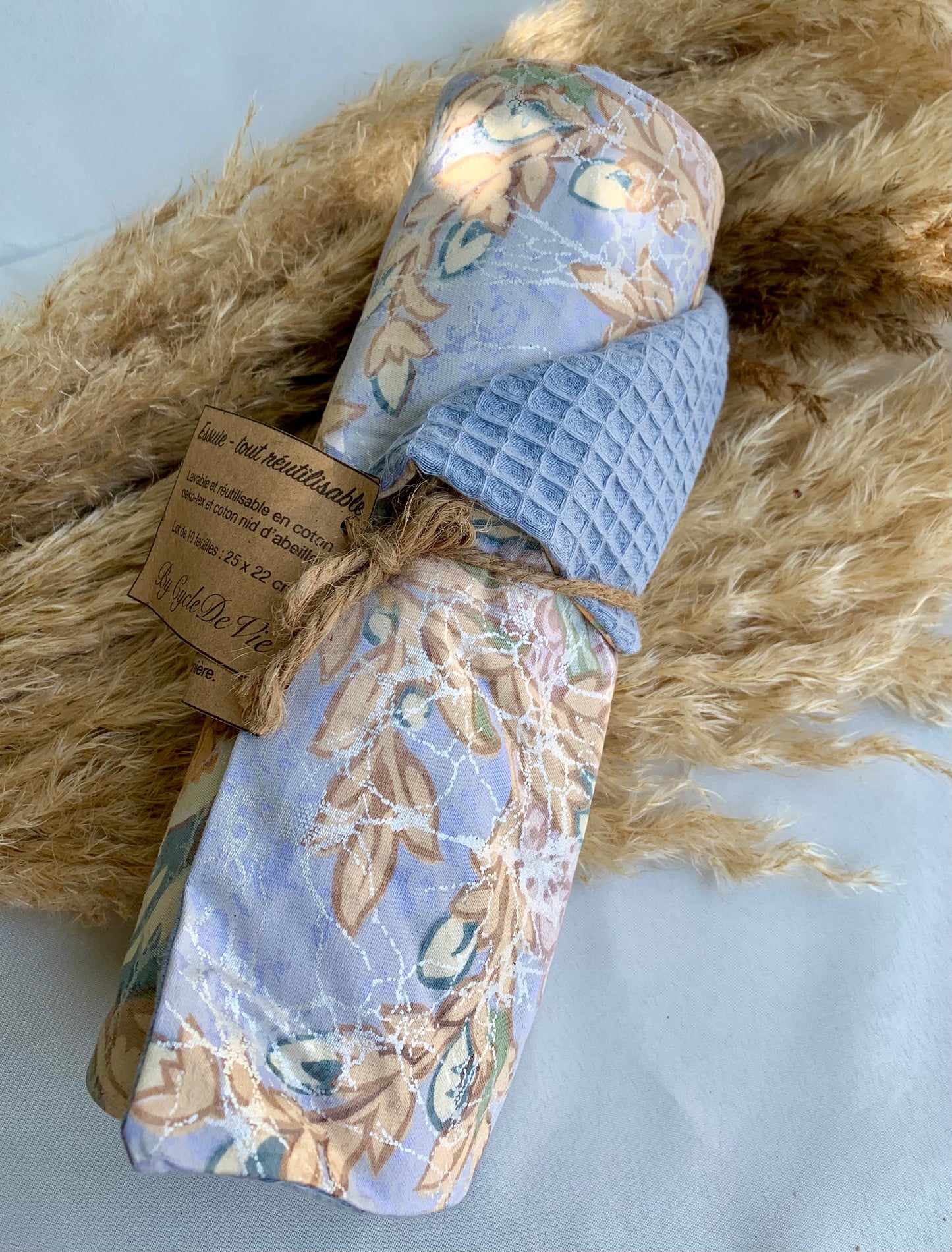 Essuie tout lavable rouleau de 10 feuilles
