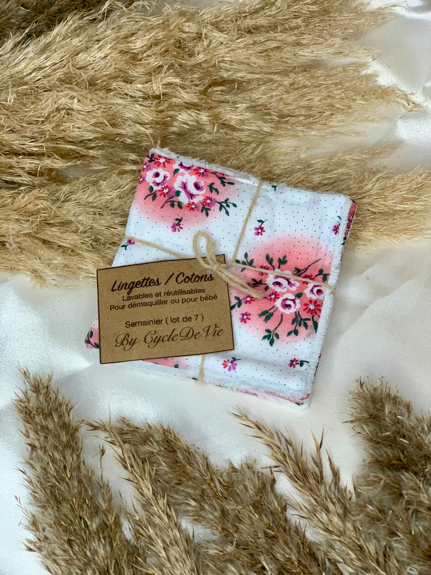Semainier de coton lavable