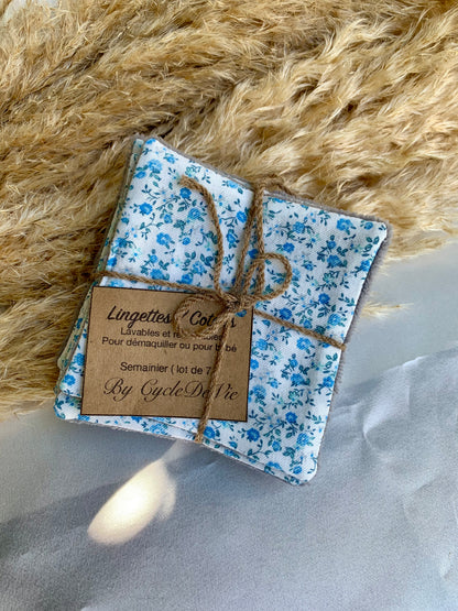 Semainier de coton lavable